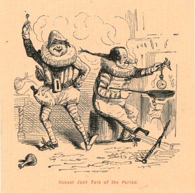 Eerlijke Jack Tars van de periode, 1897 door John Leech
