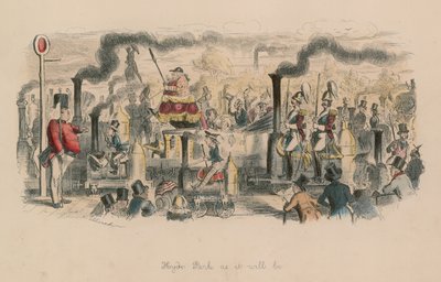 Hyde Park zoals het zal zijn door John Leech