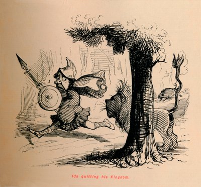Ida verlaat zijn koninkrijk, ca. 1860 door John Leech