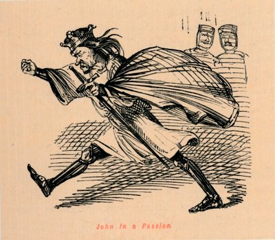 John in een Passie, ca. 1860 door John Leech