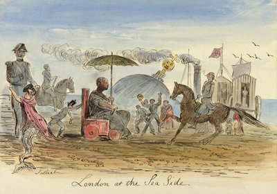 Londen aan de kust, gepubliceerd 1844 door John Leech
