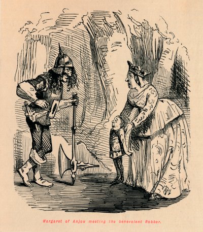 Margaretha van Anjou ontmoet de welwillende rover door John Leech
