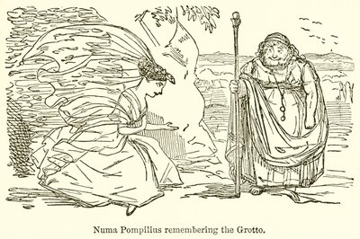 Numa Pompilius herinnert zich de grot door John Leech