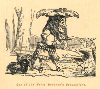 Een van de bezigheden van de vrolijke monarch, 1897 door John Leech
