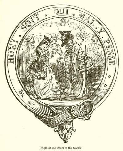 Oorsprong van de Orde van de Kousenband door John Leech