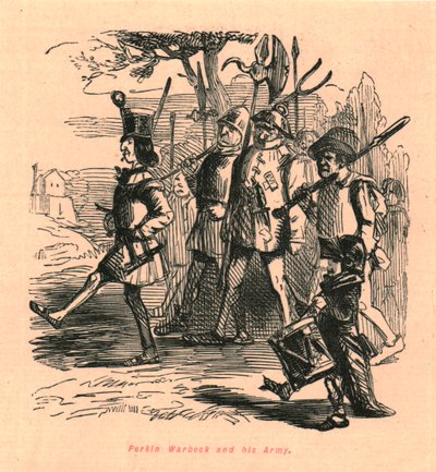 Perkin Warbeck en zijn Leger door John Leech