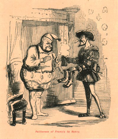 Hoffelijkheid van Francis aan Henry, 1897 door John Leech