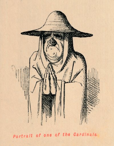Portret van een van de kardinalen, c1860 door John Leech