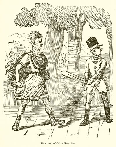 Rash Act van Caius Gracchus door John Leech