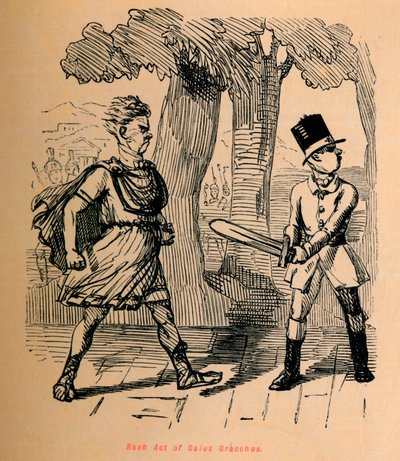 Rash Act van Gaius Gracchus, 1852 door John Leech