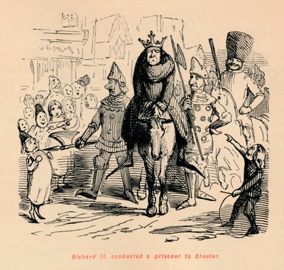 Richard II. als gevangene naar Chester gebracht, ca. 1860 door John Leech