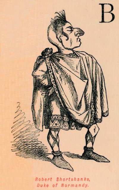 Robert Shortshanks, Hertog van Normandië, ca. 1860 door John Leech