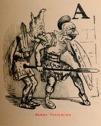 Romeinse Pantomime, 1852 door John Leech