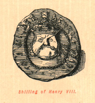 Shilling van Hendrik VIII, 1897 door John Leech