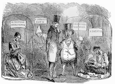 Specimens van Mr Punchs industriële tentoonstelling van 1850 door John Leech