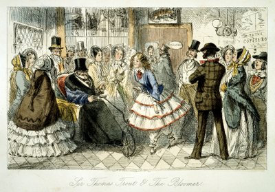 Water drinken bij Handley Spa, 1845 door John Leech