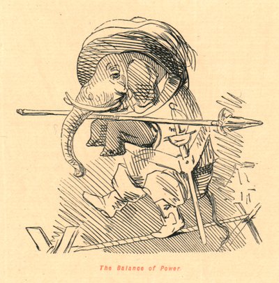 Het machtsevenwicht, 1897 door John Leech