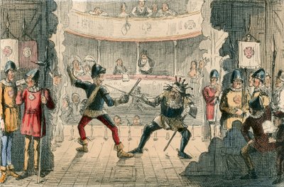 De Slag bij Bosworth, Een scène in het Grote Drama van de Geschiedenis door John Leech