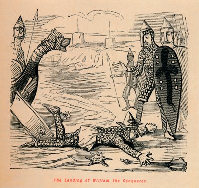 De landing van Willem de Veroveraar, c1860 door John Leech