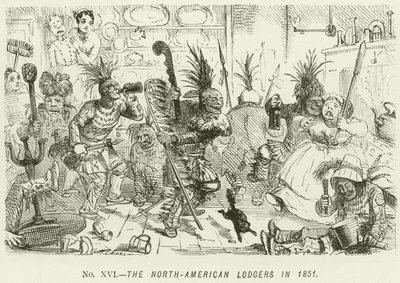 De Noord-Amerikaanse logés in 1851 door John Leech