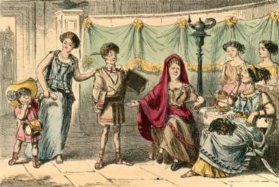 De moeder van de Gracchi door John Leech
