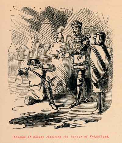 Thomas van Rokeby ontvangt de ridderorde, c1860 door John Leech