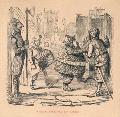 William Vertrekt naar Frankrijk, ca. 1860 door John Leech