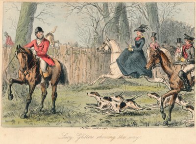 Lucy Glitters wijst de weg door John Leech and Hablot Knight Browne