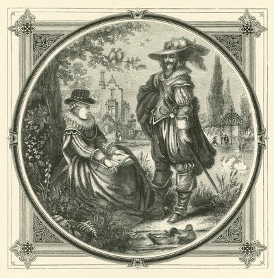 Vogels van dezelfde veren zullen samenkomen (gravure) door John Leighton