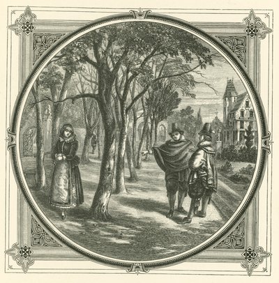 Haast je langzaam (gravure) door John Leighton