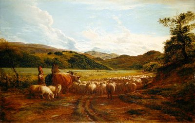 Een mooie avond na regen, een scène in Wales door John Linnell