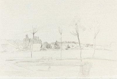 Landschap in Hertfordshire door John Linnell