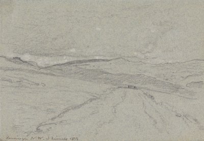 Bergzicht in Noord-Wales door John Linnell