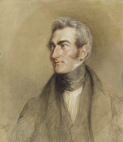 Portret van Chambers Hall, 1835 door John Linnell