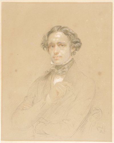 Portret van een heer door John Linnell