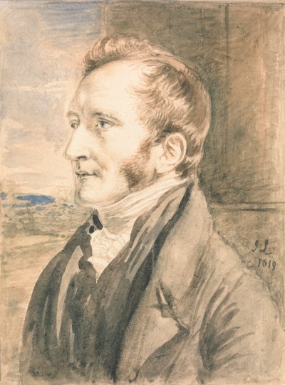 Portret van een man door John Linnell