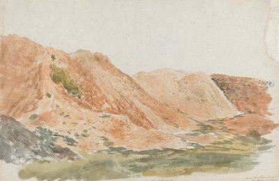 Steengroeven bij Ironbridge (Aardwerken, Cambridge Terrace) door John Linnell