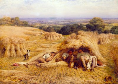 De middagrust, 1862 door John Linnell