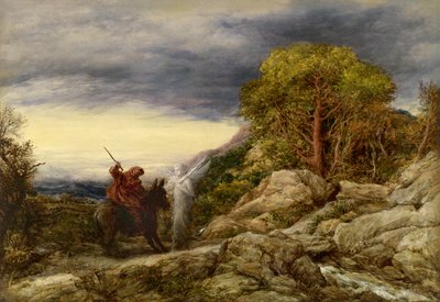 De profeet Bileam en de engel, 1859 door John Linnell