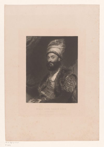 Portret van Mirza Abolhassan Khan Ilchi door John Lucas