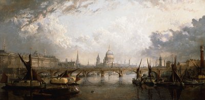 De Theems vanaf Hungerford Bridge door John MacVicar Anderson
