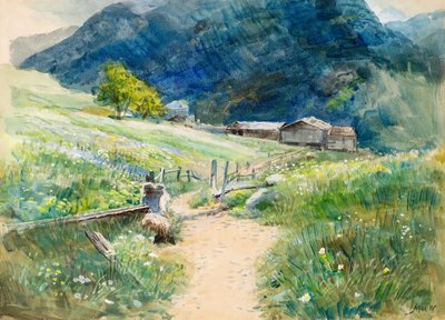 Juni in de Oostenrijkse Tirol door John MacWhirter