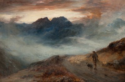 Mist op de bergen door John MacWhirter