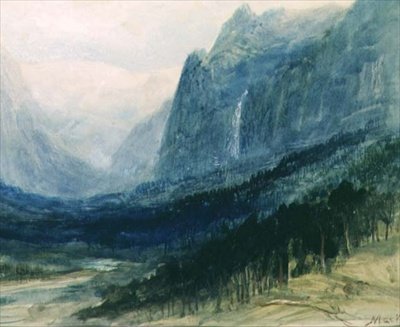 Yosemite Valley, Californië door John MacWhirter