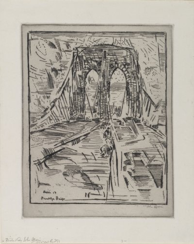Brooklyn Bridge door John Marin