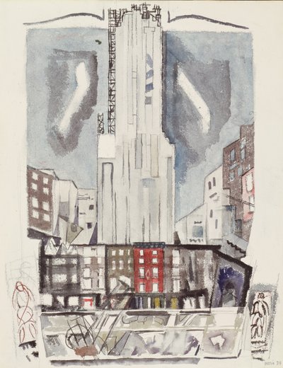Stadscentrum New York door John Marin