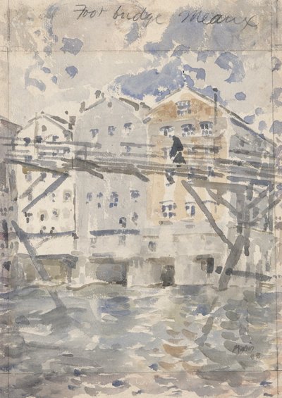 Het Kleine Voetbruggetje, Meaux door John Marin