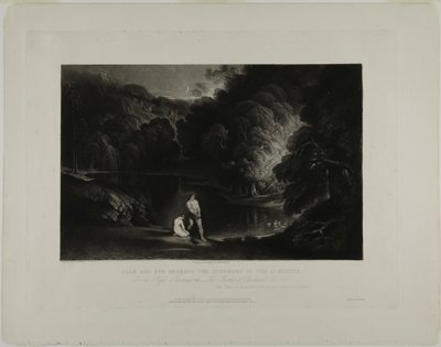 Adam en Eva horen het oordeel van de Almachtige, uit Illustraties van de Bijbel door John Martin