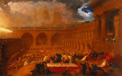 Het Feest van Belsazar, 1820 door John Martin