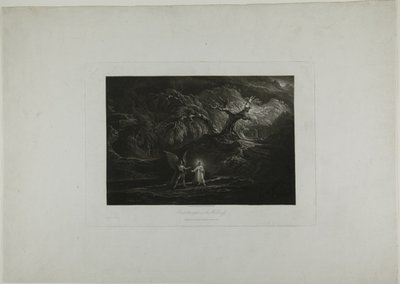 Christus Verzocht in de Wildernis door John Martin